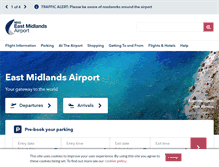 Tablet Screenshot of eastmidlandsairport.com